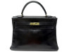sac a main hermes kelly 32 en cuir box noir
