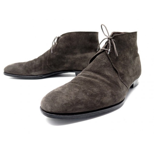 CHAUSSURES CROCKETT AND JONES MILLBANK CHUKKA 11E 45 EN VEAU VELOURS MARRON 705€