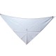 NEUF FOULARD HERMES TRIANGLE GEANT EN SOIE BLANCHE NEW WHITE SILK SCARF 680€