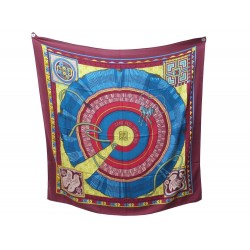 FOULARD CHALE HERMES CENT PLIS DES MIAO HONORE 140 CM EN CACHEMIRE SCARF 1180€