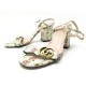 CHAUSSURES GUCCI DOUBLE G MARMONT FLORAL 35.5 IT 36.5 FR CUIR SANDAL SHOES 690€