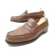 CHAUSSURES JM WESTON MOCASSINS 180 10D 44 CUIR GRAINE MARRON LOAFERS SHOES 720€