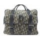 SAC A MAIN WEEKEND CHRISTIAN DIOR EN TOILE OBLIQUE BLEU MARINE ET BEIGE HAND BAG