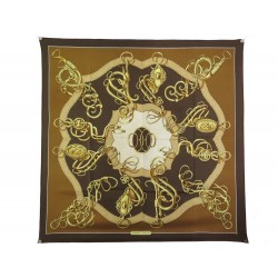 VINTAGE FOULARD HERMES PROFILE SELLIER 1ERE EDITION 1974 CARRE SILK SCARF 460€