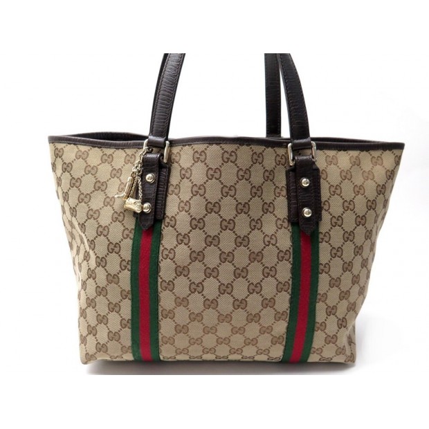 SAC A MAIN GUCCI JOLI COEUR 189260 CABAS TOILE MONOGRAMMEE GUCCISSIMA BAG 1350€