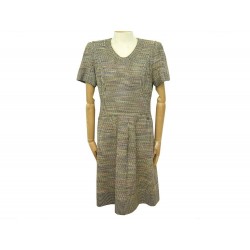 NEUF ROBE CHANEL P50960 TAILLE 42 L EN TWEED FILS MULTICOULEURS NEW DRESS 4890€