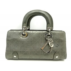 SAC A MAIN CHRISTIAN DIOR EAST WEST EN CUIR CANNAGE VERT IRISE HAND BAG 3200€