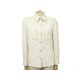 VESTE CHANEL P17795 TAILLE 38 M TWEED DE COTON BLANC WHITE COTTON JACKET 5650€