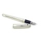 STYLO PLUME ST DUPONT FIDELIO STRIE EN PLAQUE ARGENT SILVER FOUNTAIN PEN 460€