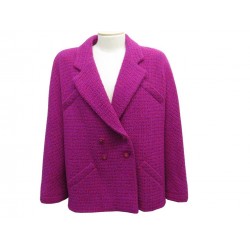 NEUF VESTE CHANEL P05312V04286 TAILLE L 40 EN TWEED ROSE PINK JACKET 6300€