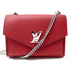 SAC A MAIN LOUIS VUITTON MYLOCKME BB RUBIS CUIR GRAINE ROUGE HAND BAG 2000€