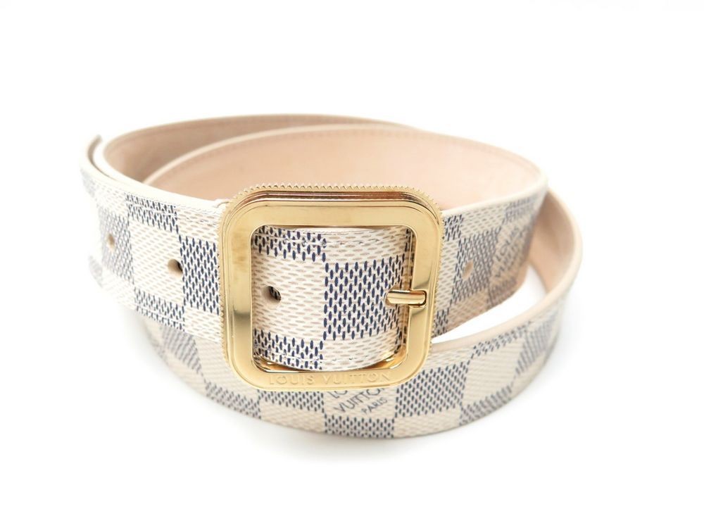 Louis Vuitton Ceinture Tresor Belt LOUIS VUITTON Damier Azur Ceinture Tresor Belt 36.2 main image 4