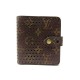 PORTEFEUILLE LOUIS VUITTON COMPACT TOILE MONOGRAM PERFORE 65840 + BOITE WALLET