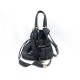 SAC A MAIN LANCEL PREMIER FLIRT MM A02185 CUIR FACON CROCO BLEU MARINE BAG 895€