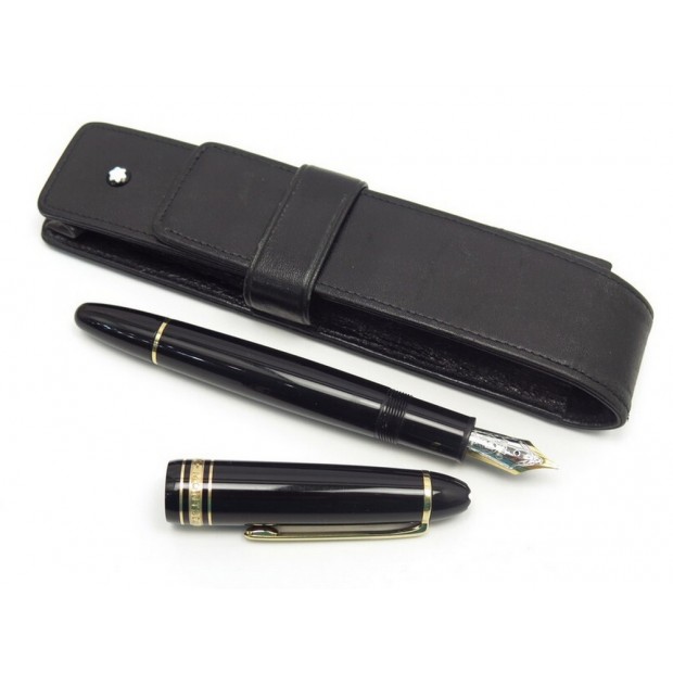STYLO PLUME MONTBLANC MEISTERSTUCK LE GRAND DORE MB13665 A PISTON ETUI CUIR 845€