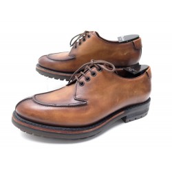 CHAUSSURES BERLUTI ALTITUDE 7 41 DERBY EN CUIR MARRON EMBAUCHOIRS SHOES 1850€