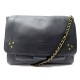 NEUF SAC A MAIN JEROME DREYFUSS LULU M EN CUIR VEAU NOIR BRASS BANDOULIERE 710€