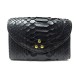 NEUF PORTEFEUILLE JEROME DREYFUSS HELMUT PM CUIR PYTHON NOIR PORTE MONNAIE 420€