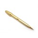 NEUF STYLO BILLE YVES SAINT LAURENT GAMME COLLECTION EN METAL DORE BALLPOINT PEN