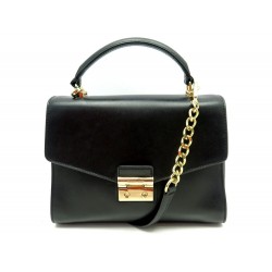 SAC A MAIN MICHAEL KORS SLOAN 30F7GSLS2L CUIR NOIR BANDOULIERE HAND BAG 375€