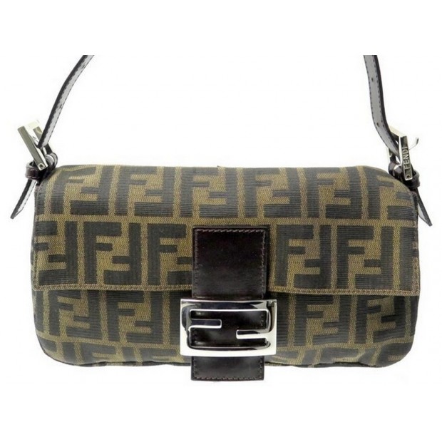 SAC A MAIN FENDI BAGUETTE 26424 EN TOILE ZUCCA MONOGRAMME FF CANVAS PURSE 2200€