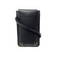 NEUF ETUI POUR TELEPHONE MOBILE JEROME DREYFUSS EN CUIR NOIR BANDOULIERE 160€