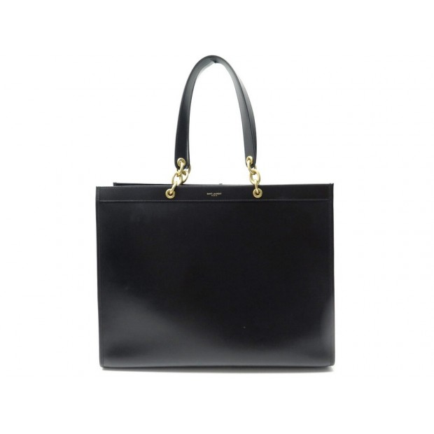 NEUF SAC A MAIN SAINT LAURENT LE MAILLON GM 66959 CABAS SHOPPING NOIR BAG 1550€