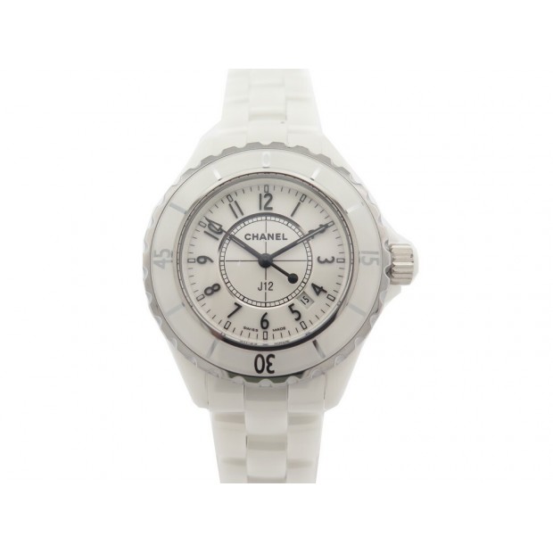 NEUF MONTRE CHANEL J12 33 MM H0968 CERAMIQUE BLANC QUARTZ + BOITE WATCH 6800€