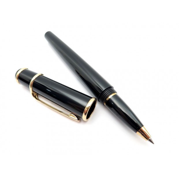 NEUF STYLO ROLLERBALL CARTIER DIABOLO ST180001 EN RESINE NOIR + BOITE PEN 400€