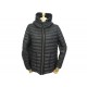 BLOUSON DOUDOUNE MONCLER LONGUE SAISON RAIE GIUBBOTTO T4 XL 44 NOIR MANTEAU 975€