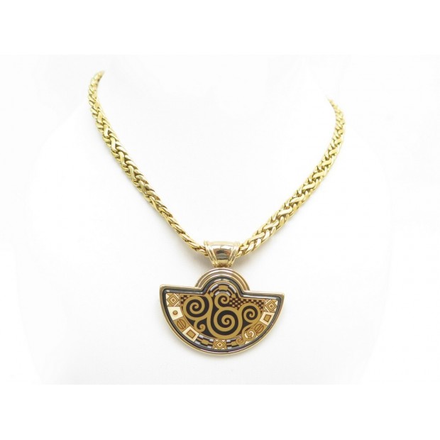 NEUF COLLIER PENDENTIF MICHAELA FREY FREYWILLE DEMI-LUNE + CHAINE TORSADEE 620€