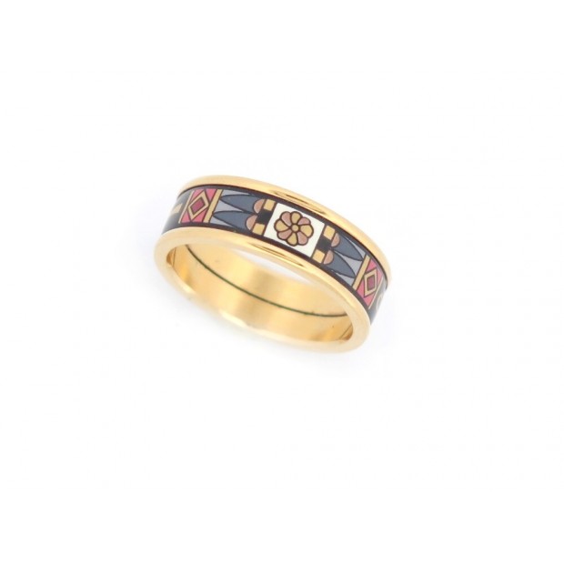 NEUF BAGUE MICHAELA FREY FREYWILLE ULTRA EGYPTE T 53 EMAIL DORE ENAMEL RING 410€