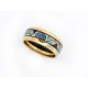 NEUF BAGUE MICHAELA FREY FREYWILLE MISS T61 EN EMAIL & OR JAUNE 18K RING 450€