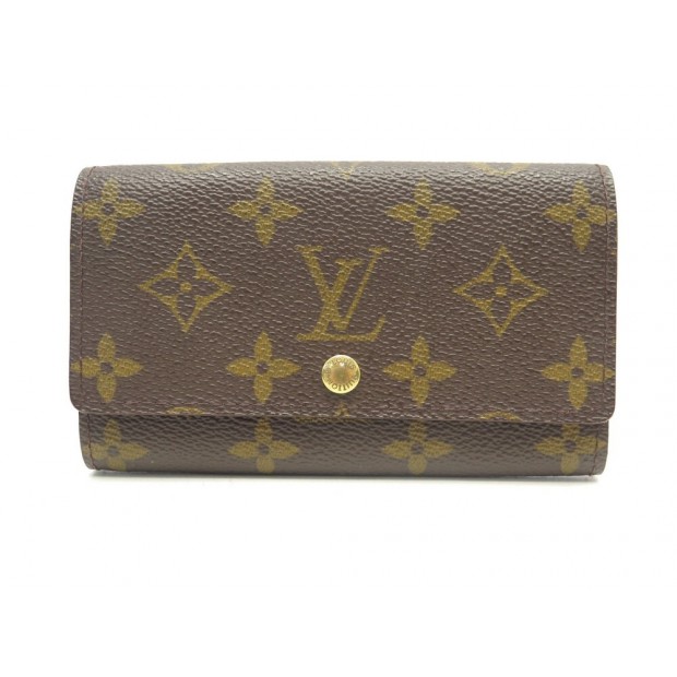 PORTEFEUILLE LOUIS VUITTON TRESOR EN TOILE MONOGRAM LV PORTE MONNAIE WALLET 510€