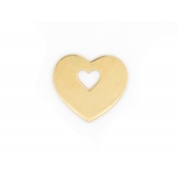 PENDENTIF POIRAY COEUR SECRET PM EN OR JAUNE 18K 3.2GR GOLD HEART PENDANT 890€