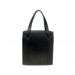 SAC A MAIN CHRISTIAN DIOR EN CUIR NOIR PORTE EPAULE 35 CM BLACK LEATHER HAND BAG