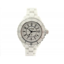 MONTRE CHANEL J12 H0968 QUARTZ 34 MM EN CERAMIQUE BLANC CERAMIC WATCH 5150€