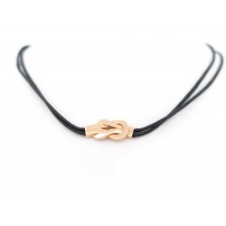 NEUF COLLIER FRED CHANCE INFINIE OR ROSE RAS DU COU CORDON CHOKER NECKLACE 1850€