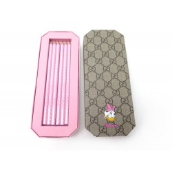 NEUF BOITE 6 CRAYONS GUCCI X DISNEY 662087 DAISY DUCK GG SUPRPEM PENCIL BOX 185€