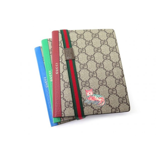 NEUF 3 CARNETS GUCCI BLOC NOTE PM 661732 TOILE GG SUPREME DONALD DISNEY 350€