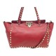 NEUF SAC A MAIN VALENTINO ROCKSTUD SMALL IW2B0037BOL CUIR ROUGE HAND BAG 1790€