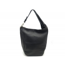 SAC A MAIN GUCCI 257050 GREENWICH EN CUIR GRAINE NOIR STIRRP HOBO HAND BAG 1170€