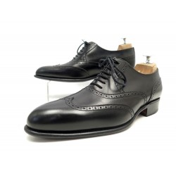 CHAUSSURES JM WESTON 528 RICHELIEU CUIR NOIR 5.5E 39.5 LARGE LEATHER SHOES 790€