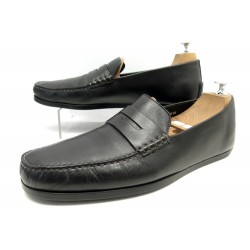 CHAUSSURES JM WESTON BRETT 670 MOCASSINS 10D 44 EN CUIR NOIR LEATHER SHOES 410€