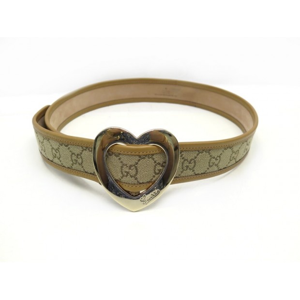 CEINTURE GUCCI 211551 BOUCLE COEUR MONOGRAMME GG GUCCISSIMA 70 A 100CM BELT 320€