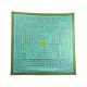 NEUF FOULARD HERMES LES SOURCES DE LA VIE RAWYLER CARRE 90 SOIE VERT SCARF 410€