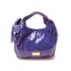 SAC A MAIN VALENTINO GARAVANI CUIR VERNI VIOLET 