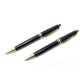 PARURE 2 STYLOS MONTBLANC MEISTERSTUCK MOZART BILLE + PORTE MINES DORE PEN 730€