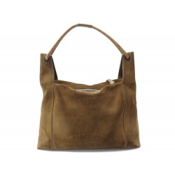 SAC A MAIN GUCCI 101292 PORTE EPAULE 39 CM EN DAIM MARRON SUEDE HAND BAG 1490€