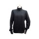 PULL HERMES COL ROULE NOIR LOSANGES TAILLE M 40 CACHEMIRE ET LAINE SHIRT 1100€